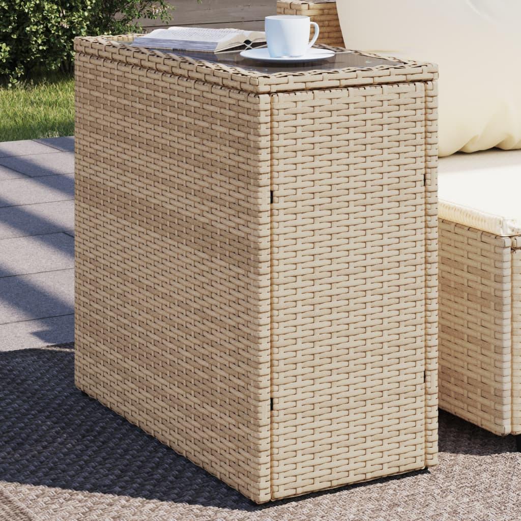 VidaXL Garten beistelltisch poly-rattan  