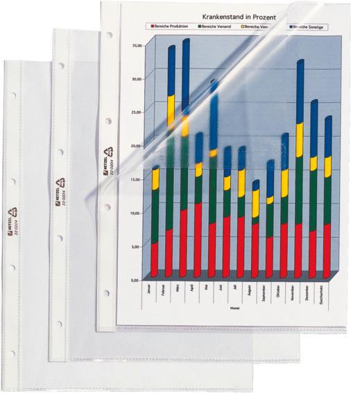 HETZEL HETZEL Zeigetaschen A4 220204 100 Stück  