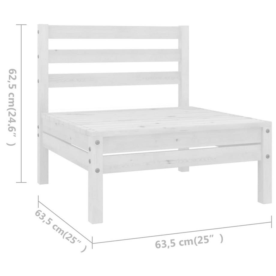 VidaXL Mobilier de jardin bois de pin  