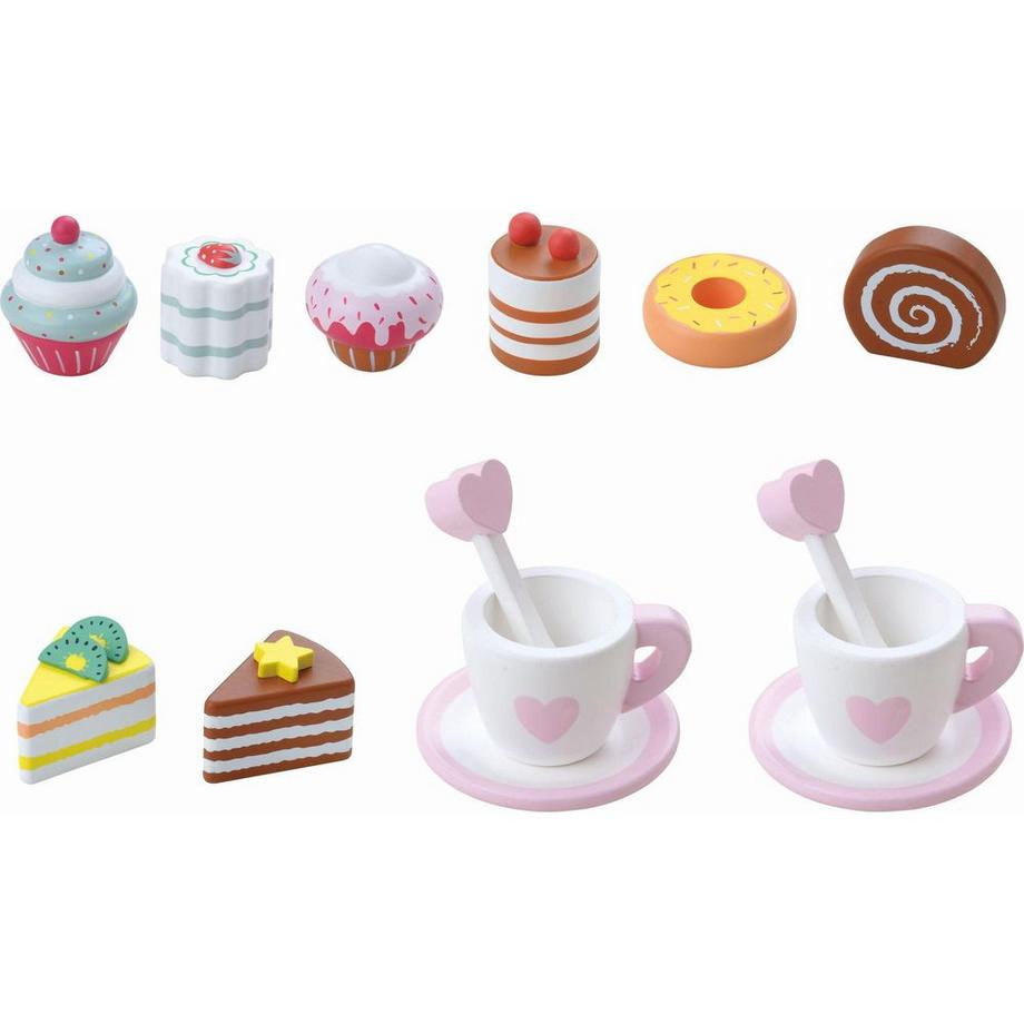 Spielba Holzspielwaren  Rollenspiele Etagere mit Patisserie 