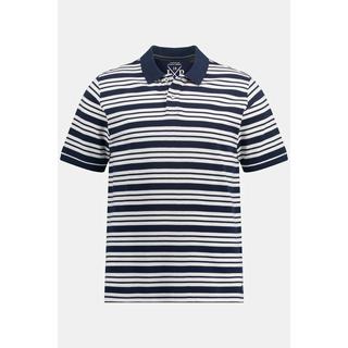 JP1880  Maglia polo in piqué a righe con mezze maniche 