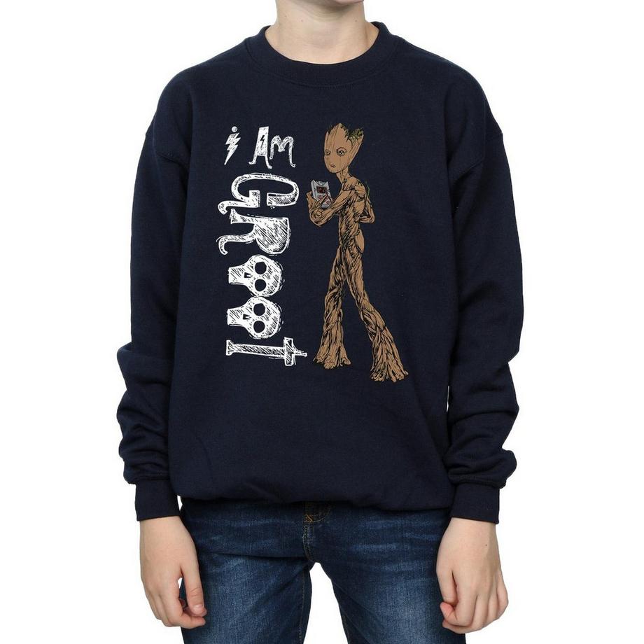 MARVEL  Avengers Infinity War I Am Teenage Groot Sweatshirt 