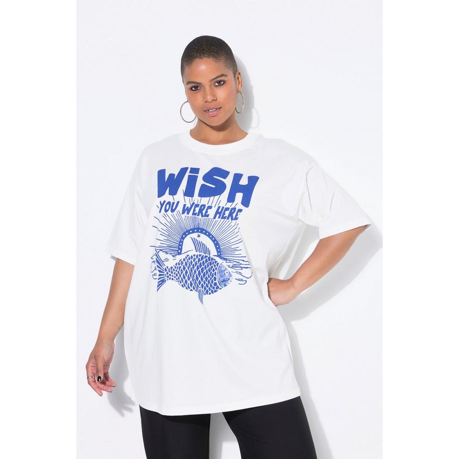 Studio Untold Oversized Fisch Halbarm T-Shirt  