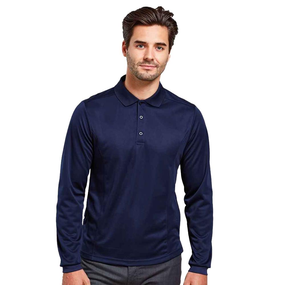 PREMIER Coolchecker Langarm Poloshirt  