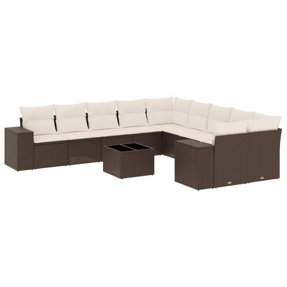 Ensemble de canapés de jardin rotin synthétique