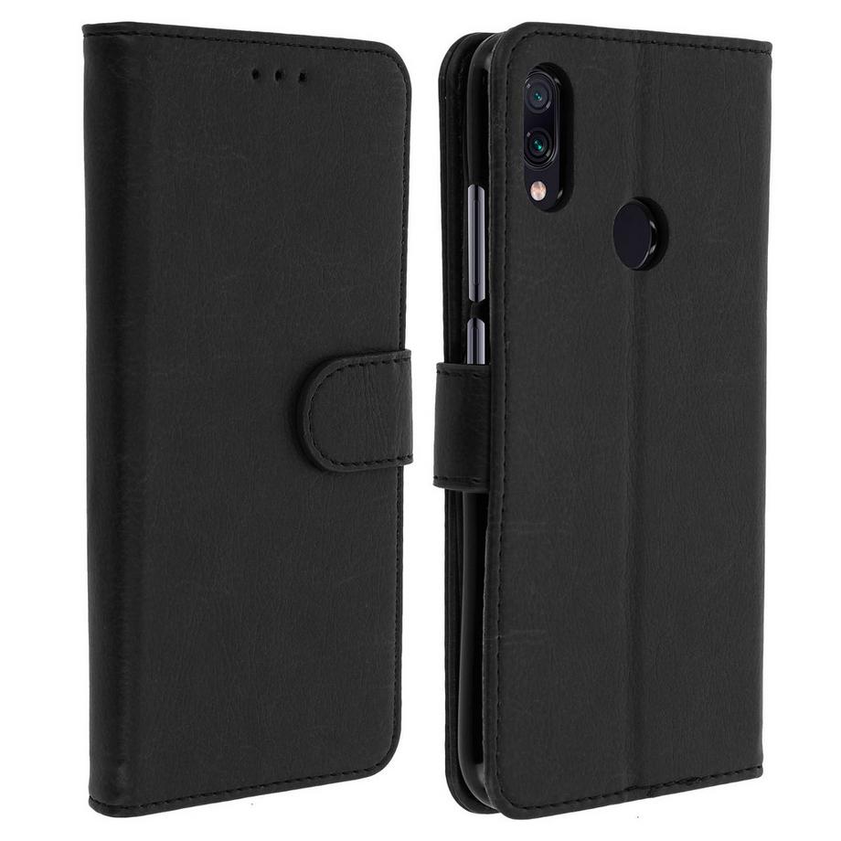 Avizar  Custodia Flip Redmi Note 7 Nero 