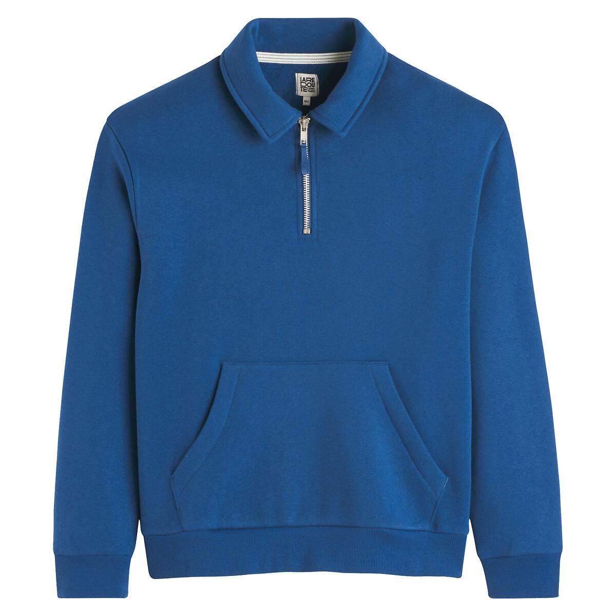 La Redoute Collections  Sweatshirt mit Polokragen und Reissverschluss 