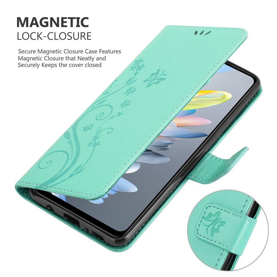Cadorabo  Coque pour ZTE Blade A75 4G fleurs etui 