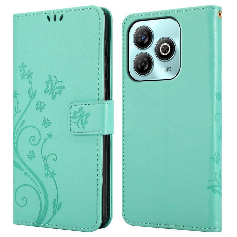 Cadorabo  Coque pour ZTE Blade A75 4G fleurs etui 