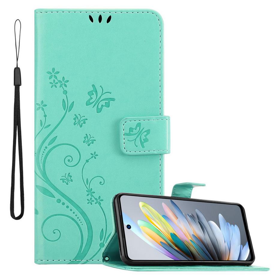 Coque pour ZTE Blade A75 4G fleurs etui