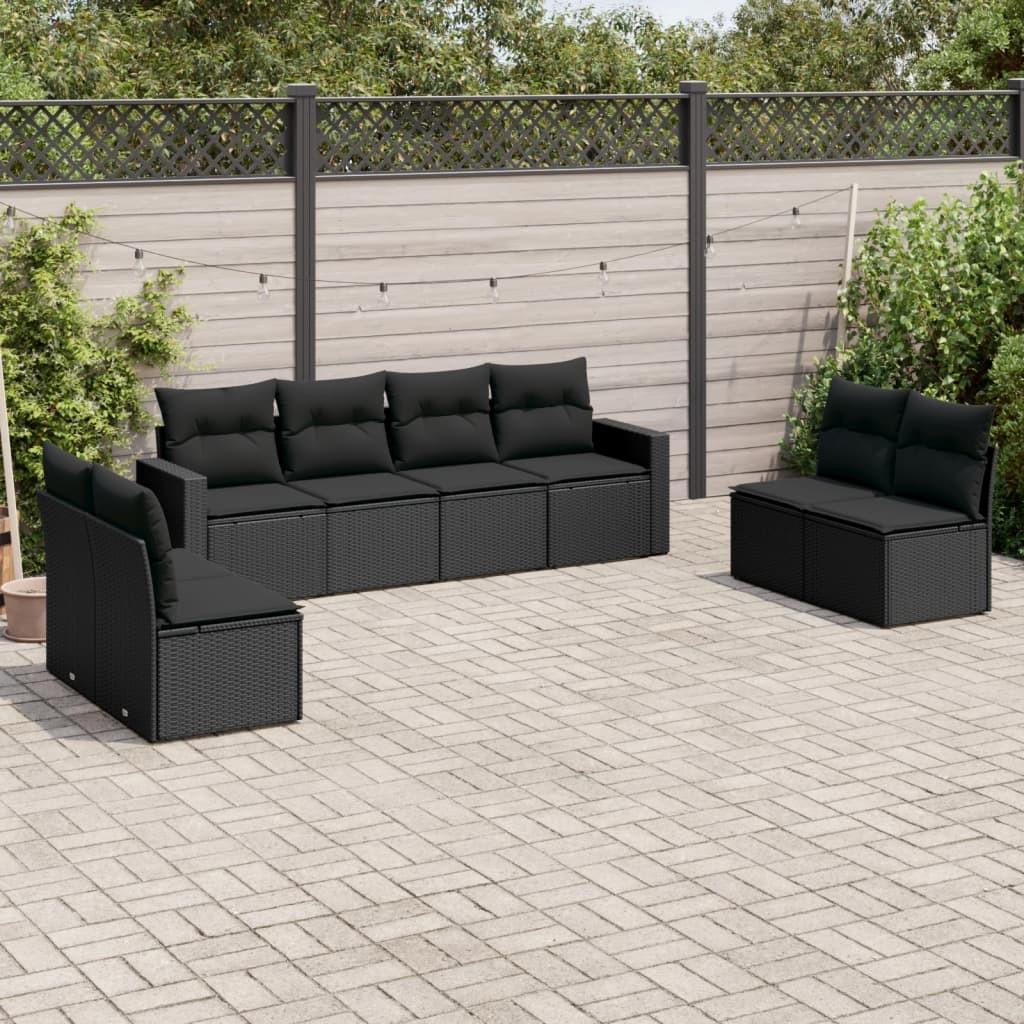 VidaXL set divano da giardino Polirattan  