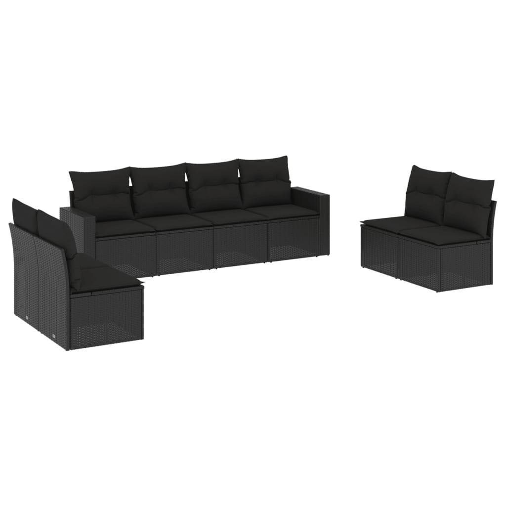 VidaXL set divano da giardino Polirattan  