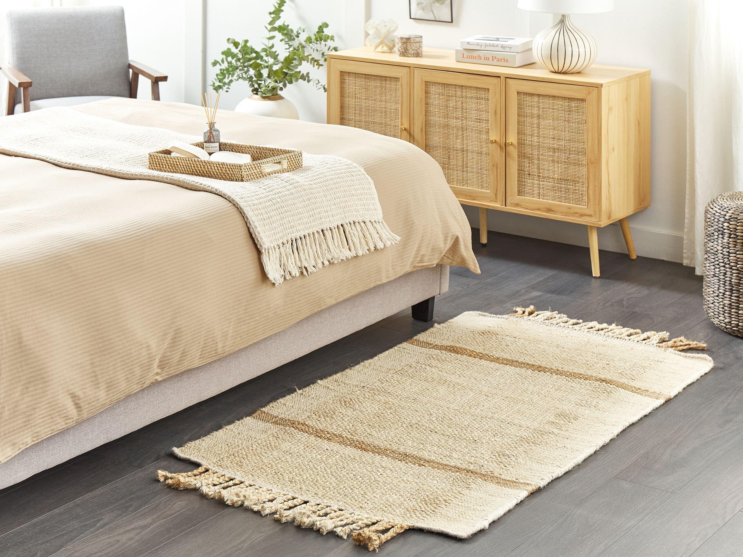 Beliani Tapis en Jute Boho YELMEZ  