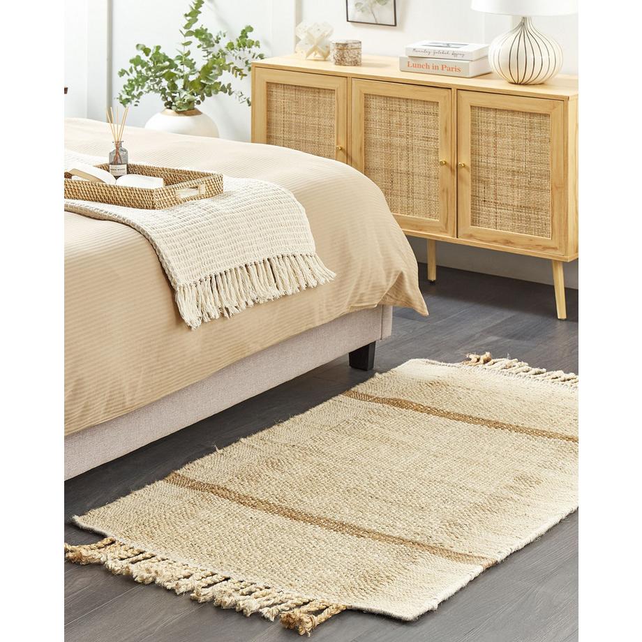 Beliani Tapis en Jute  YELMEZ  