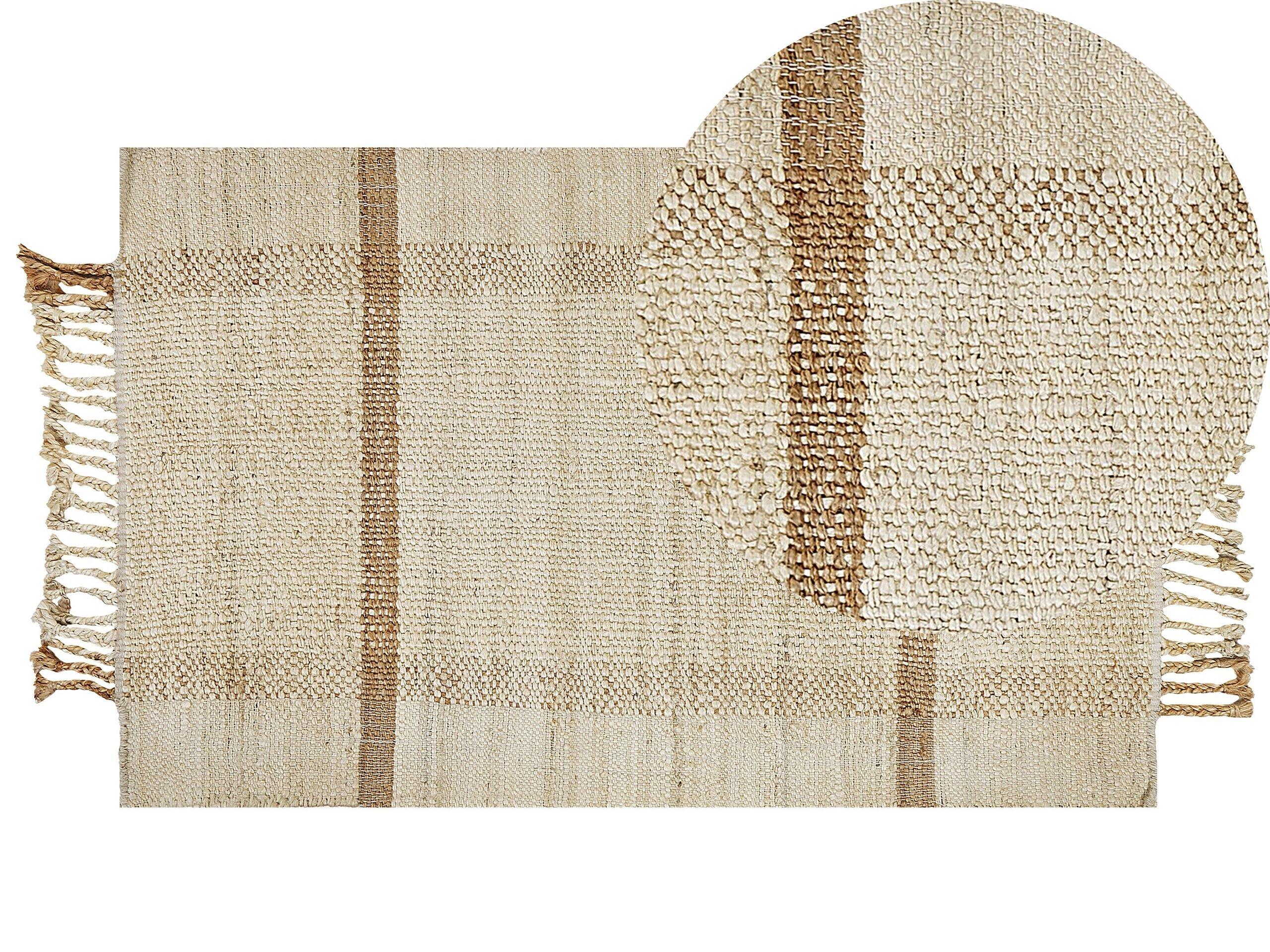 Beliani Tapis en Jute Boho YELMEZ  