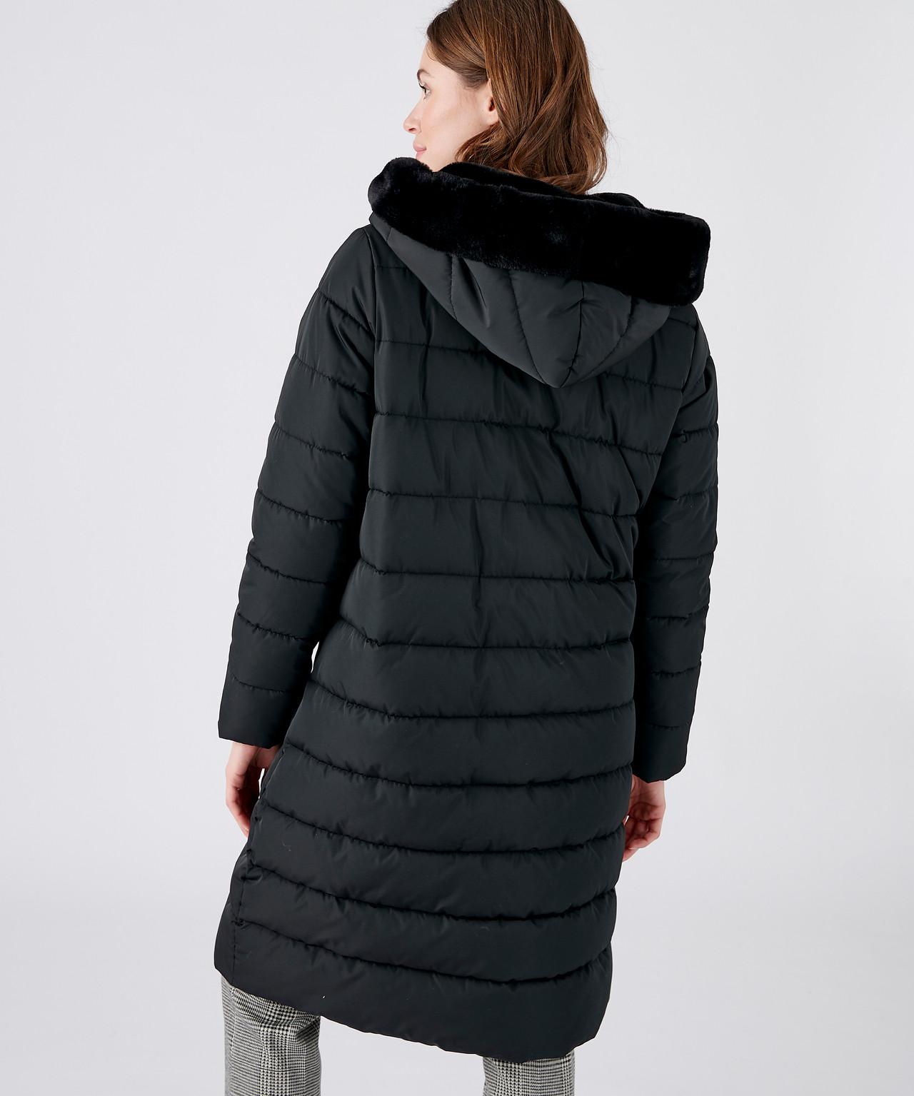 Damart  Lange Steppjacke mit breitem Kragen, gerade Passform,  Thermolactyl-Futter. 