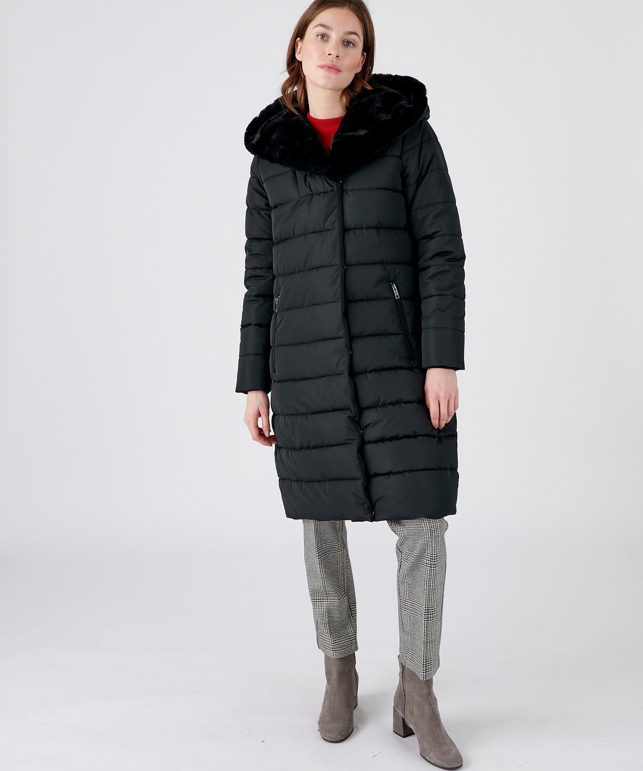 Damart  Lange Steppjacke mit breitem Kragen, gerade Passform,  Thermolactyl-Futter. 