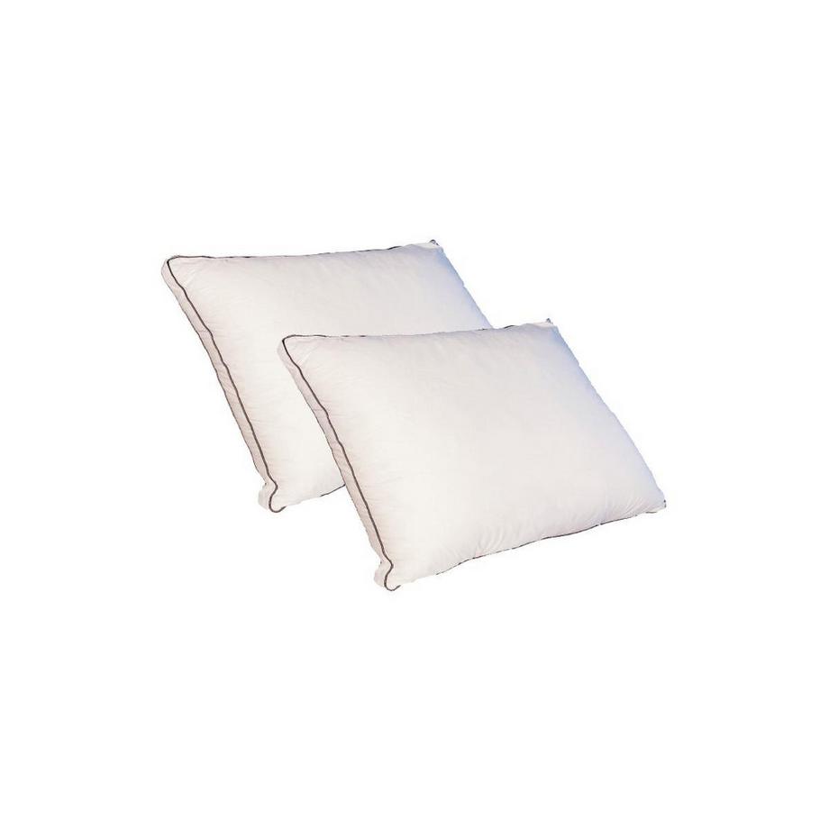 Vente-unique Cuscino Traspirante Set da 2 700g Percalle di Cotone Bianco  