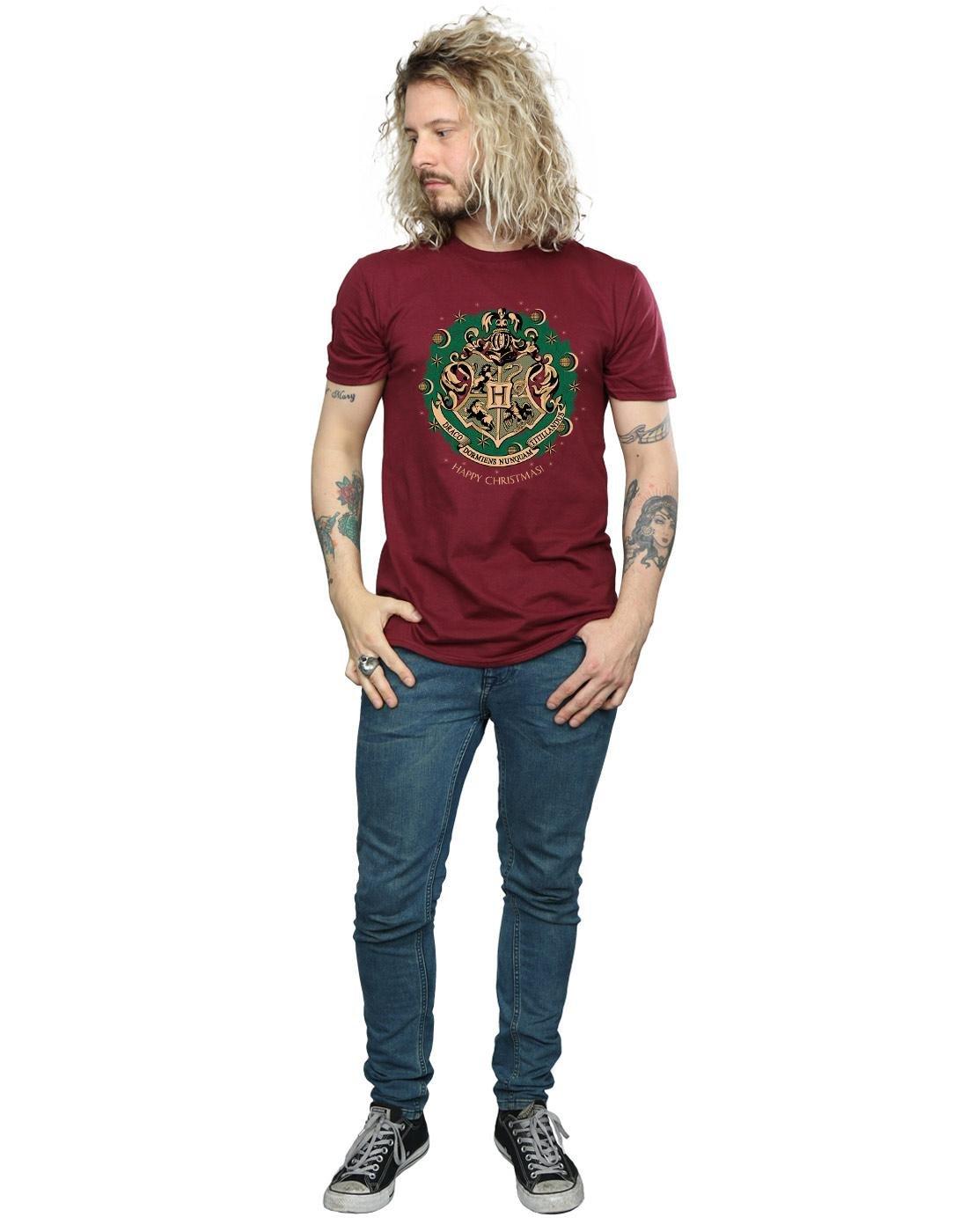 Harry Potter Hogwarts Weihnachtsdesign T-Shirt  