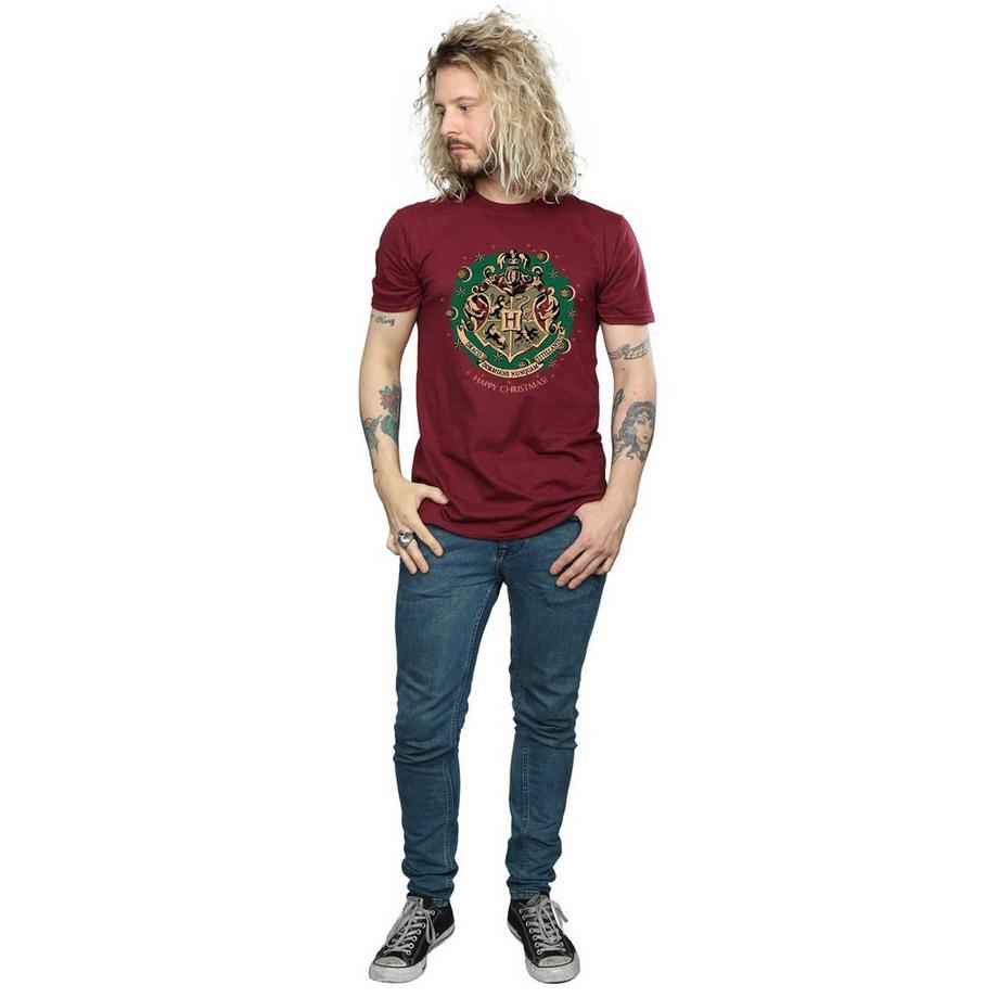 Harry Potter Hogwarts Weihnachtsdesign T-Shirt  