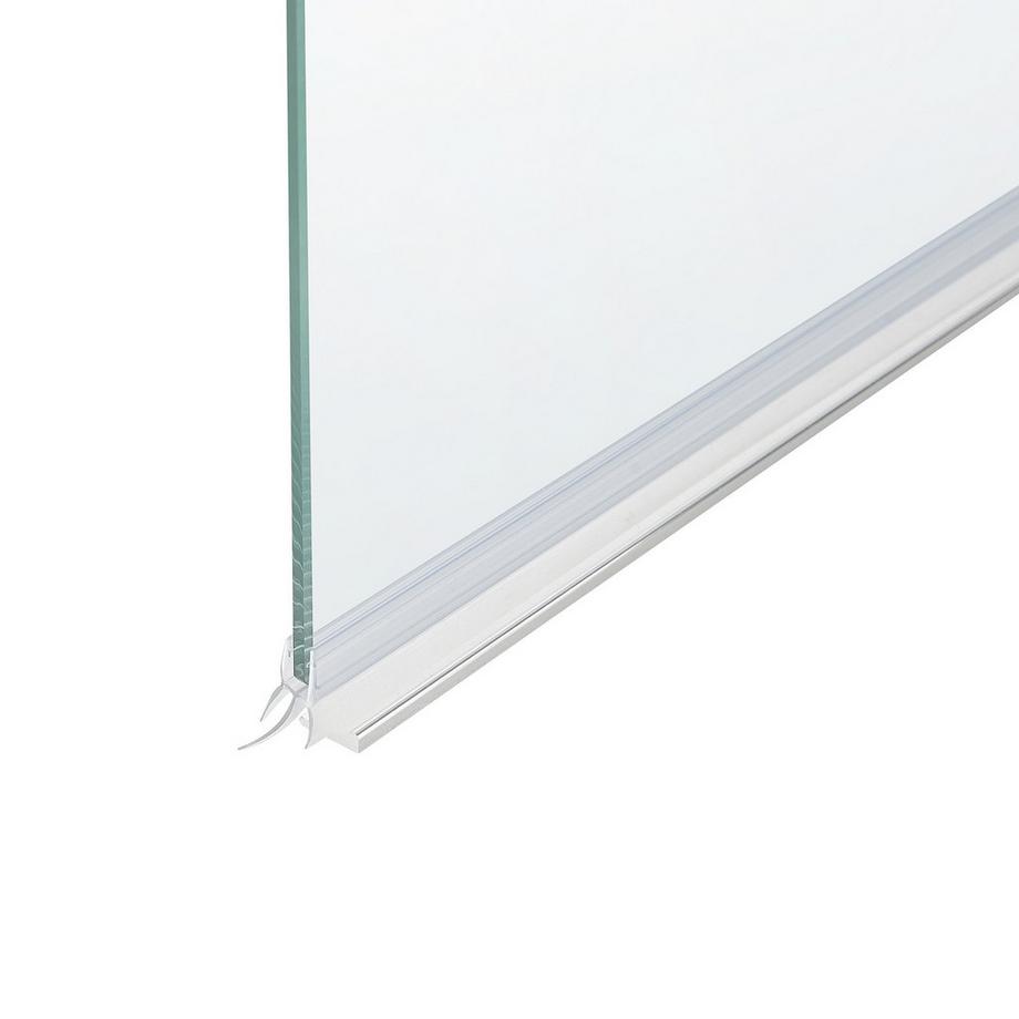 Beliani Badewannenaufsatz aus Sicherheitsglas  LAPAN II  