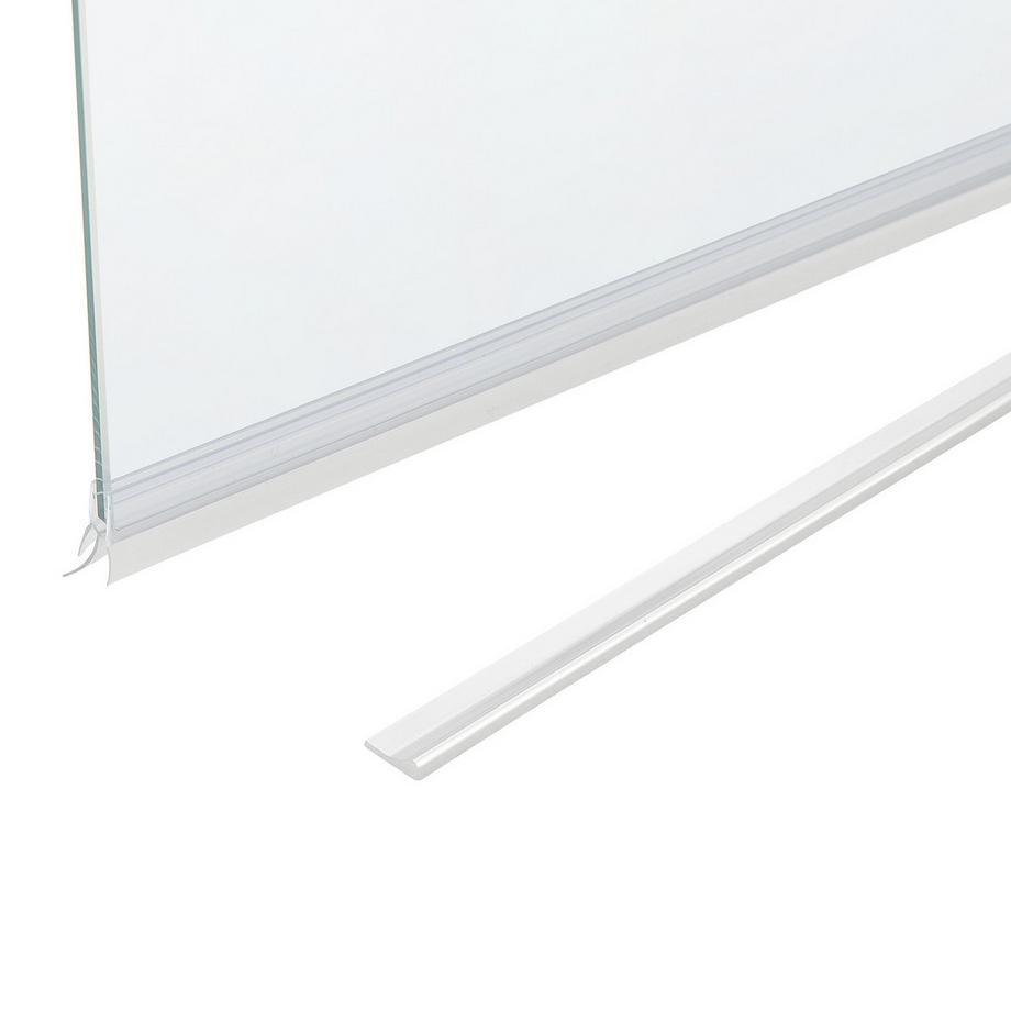 Beliani Badewannenaufsatz aus Sicherheitsglas  LAPAN II  