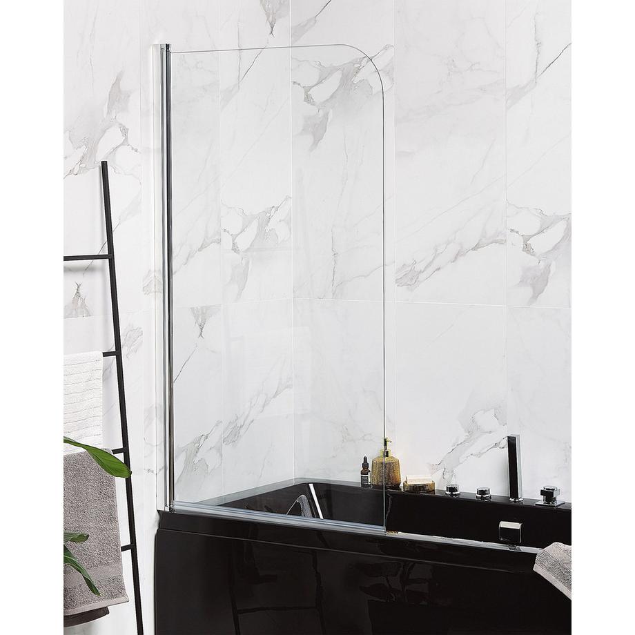 Beliani Badewannenaufsatz aus Sicherheitsglas  LAPAN II  