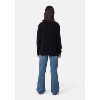 CASH-MERE.CH Pull ras du cou en laine et cachemire à grosses mailles  