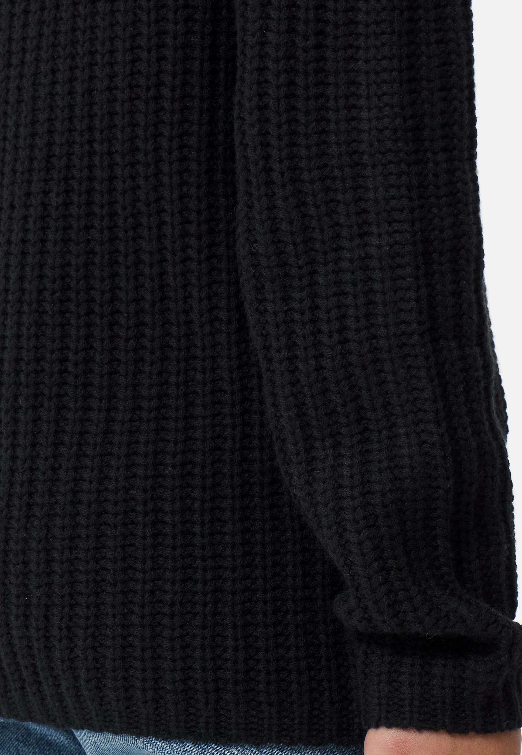 CASH-MERE.CH Pull ras du cou en laine et cachemire à grosses mailles  