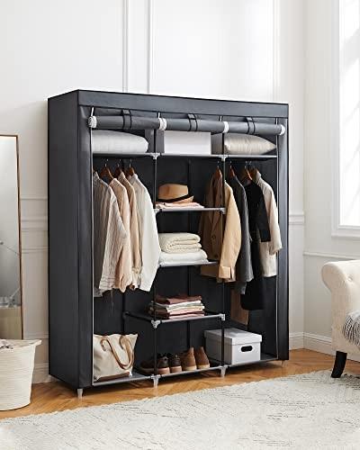 Pricenet Armoire en tissu durable avec beaucoup de rangement et un assemblage facile  