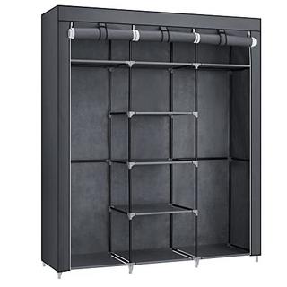 Pricenet Armoire en tissu durable avec beaucoup de rangement et un assemblage facile  