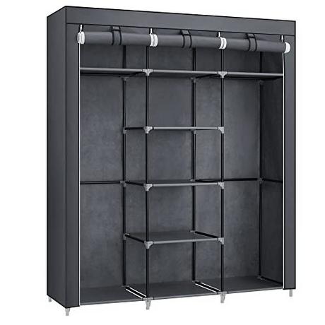 Pricenet Armoire en tissu durable avec beaucoup de rangement et un assemblage facile  