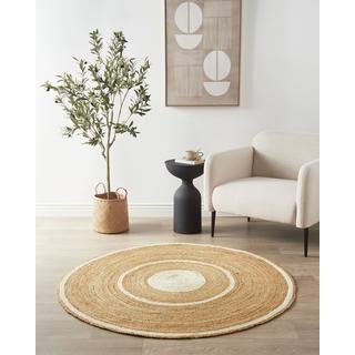 Beliani Tapis en Jute Boho HALFELI  