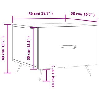 VidaXL Table basse bois d'ingénierie  