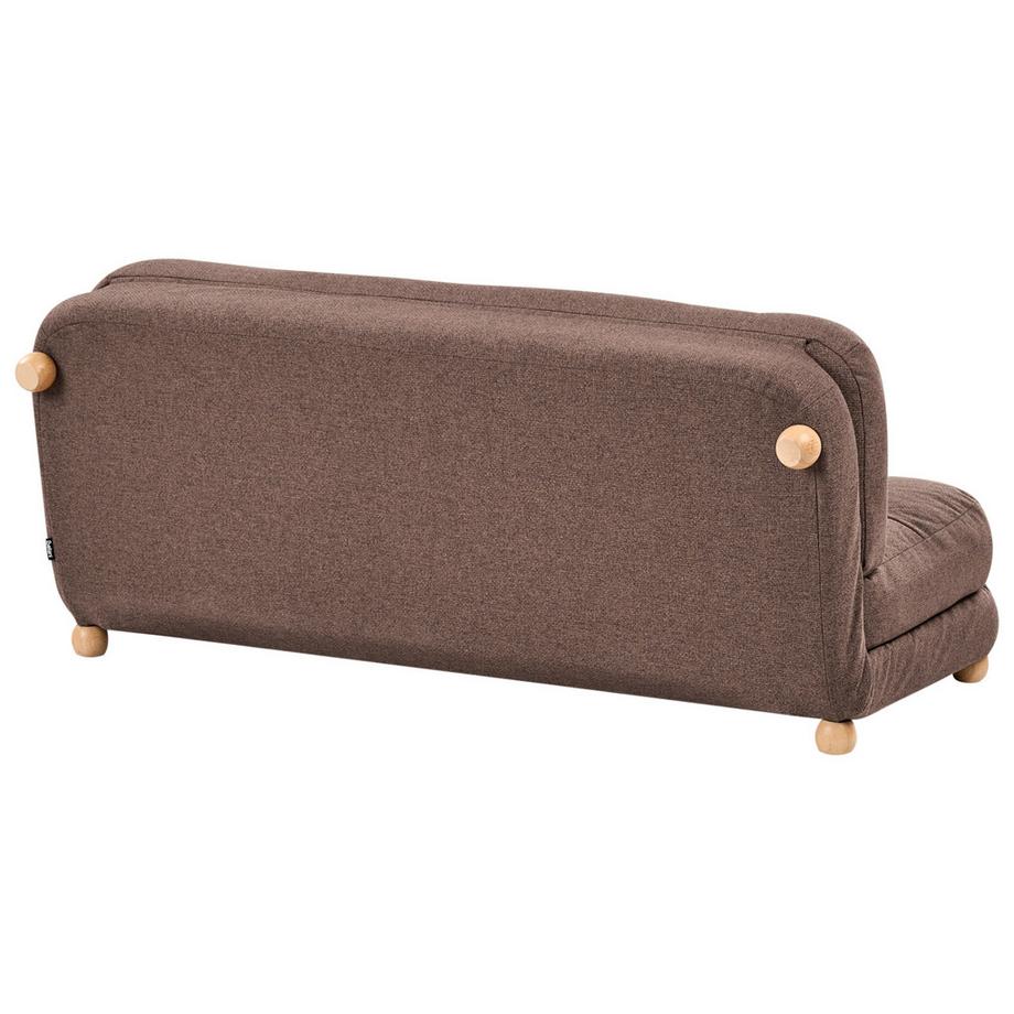 Beliani Schlafsofa aus Kunstleinen Retro ESBJERG  