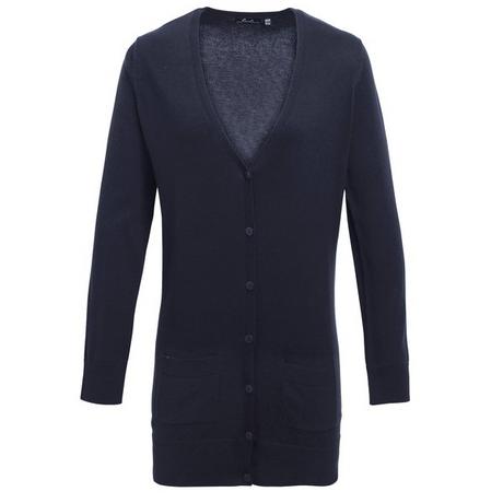 PREMIER Cardigan scollo a V lunghezza più lunga  