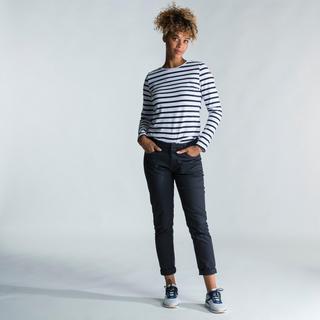 TRIBORD  T-shirt maniche lunghe donna vela elasticizzato cotone 