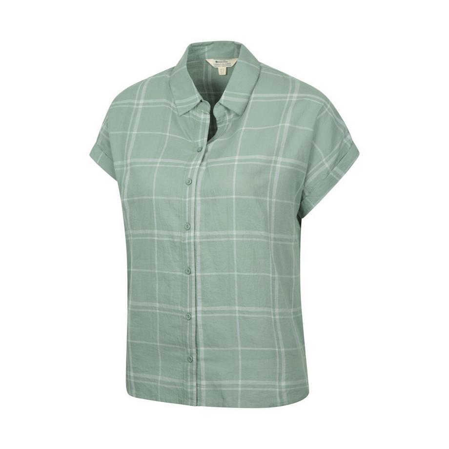 Mountain Warehouse Palm Camicia a Quadri Maniche Corte  