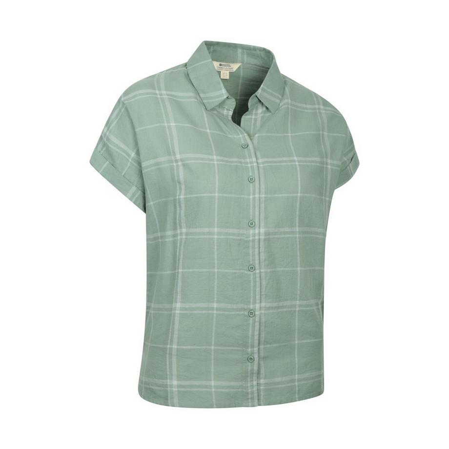 Mountain Warehouse Palm Camicia a Quadri Maniche Corte  