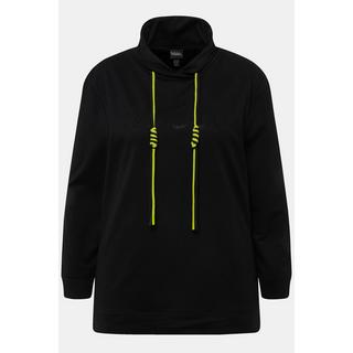 Ulla Popken Felpa Motivo Lettera Collo Alto Maniche Lunghe  