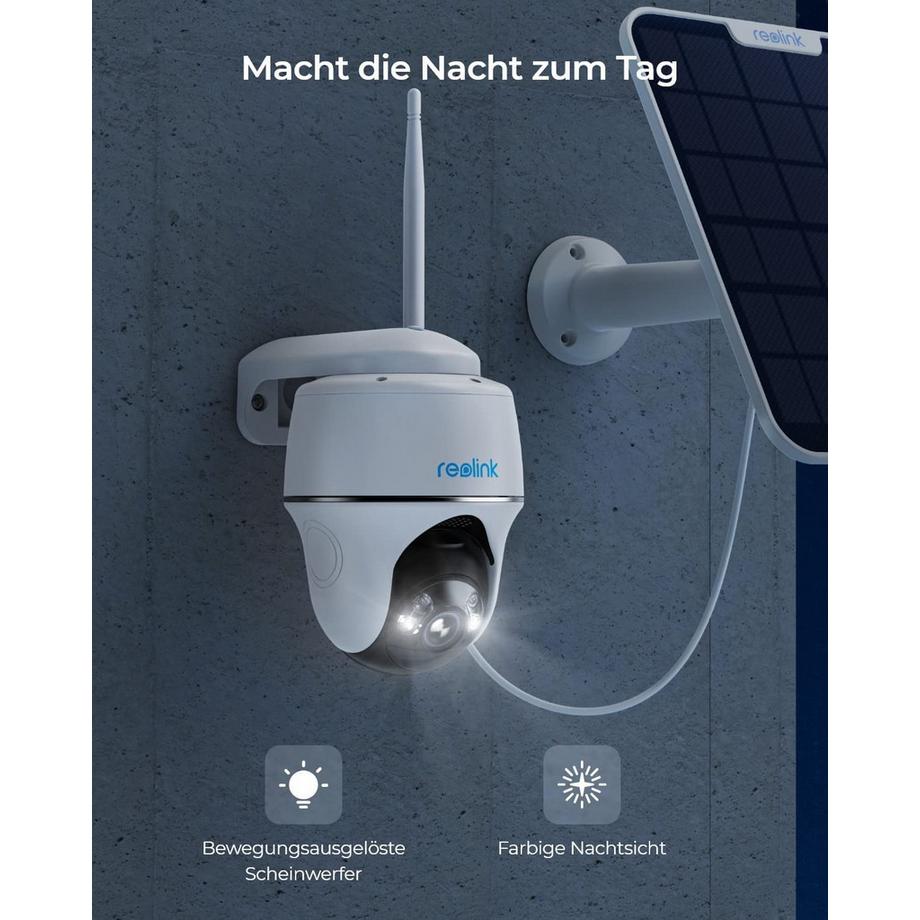 Reolink  Argus PT Ultra 4K/8MP incl. pannello solare 2 