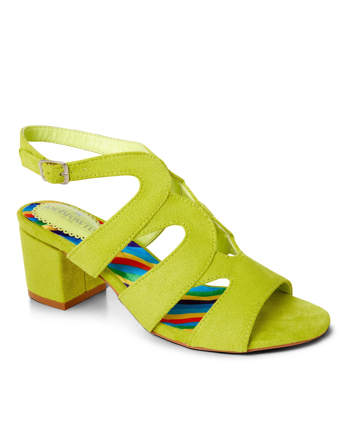 Joe Browns  Neon Riemchen Peeptoe Sandalen 