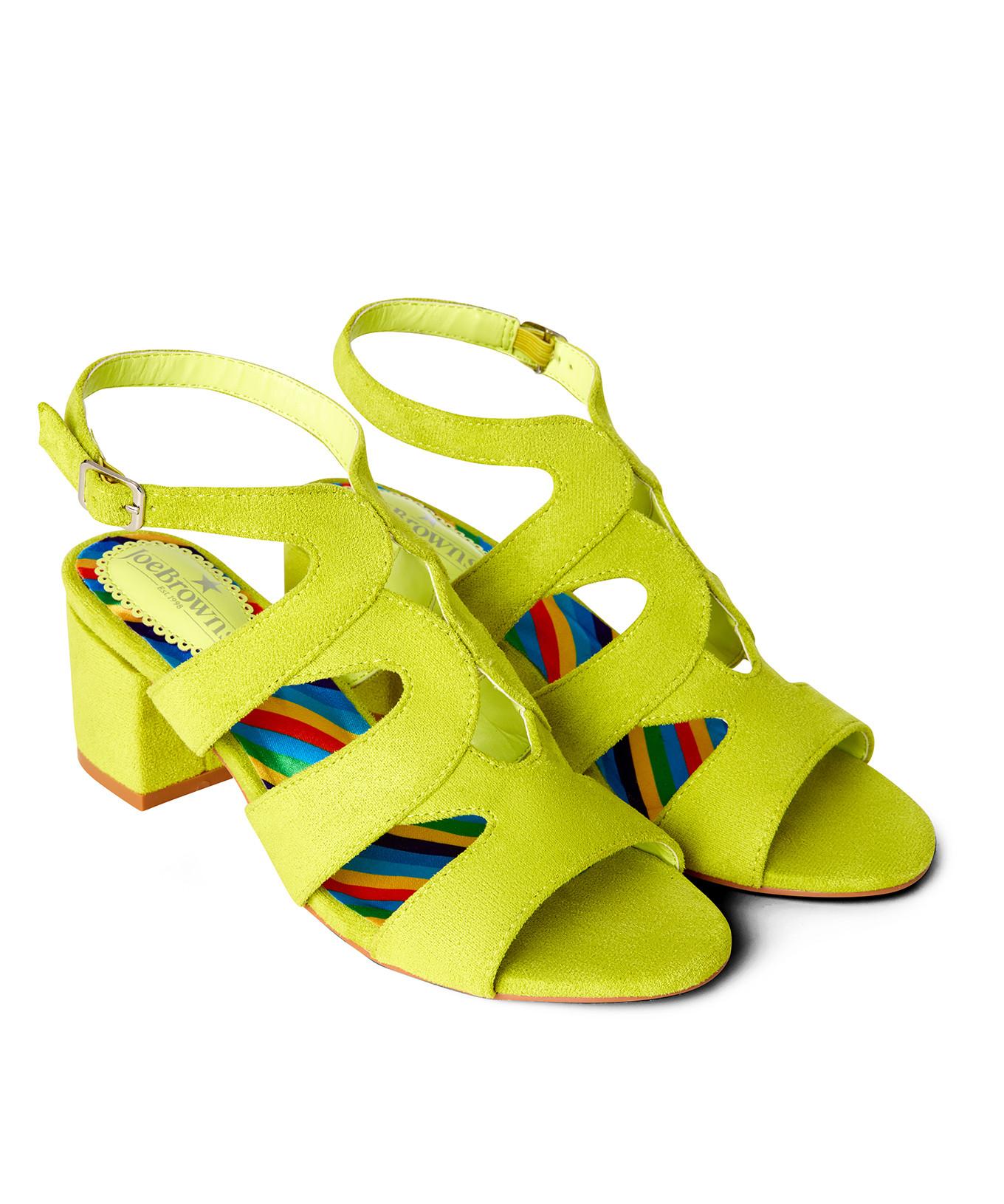 Joe Browns  Neon Riemchen Peeptoe Sandalen 