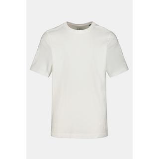 JP1880  T-shirt Basic en coton peigné, col rond blanc neige 