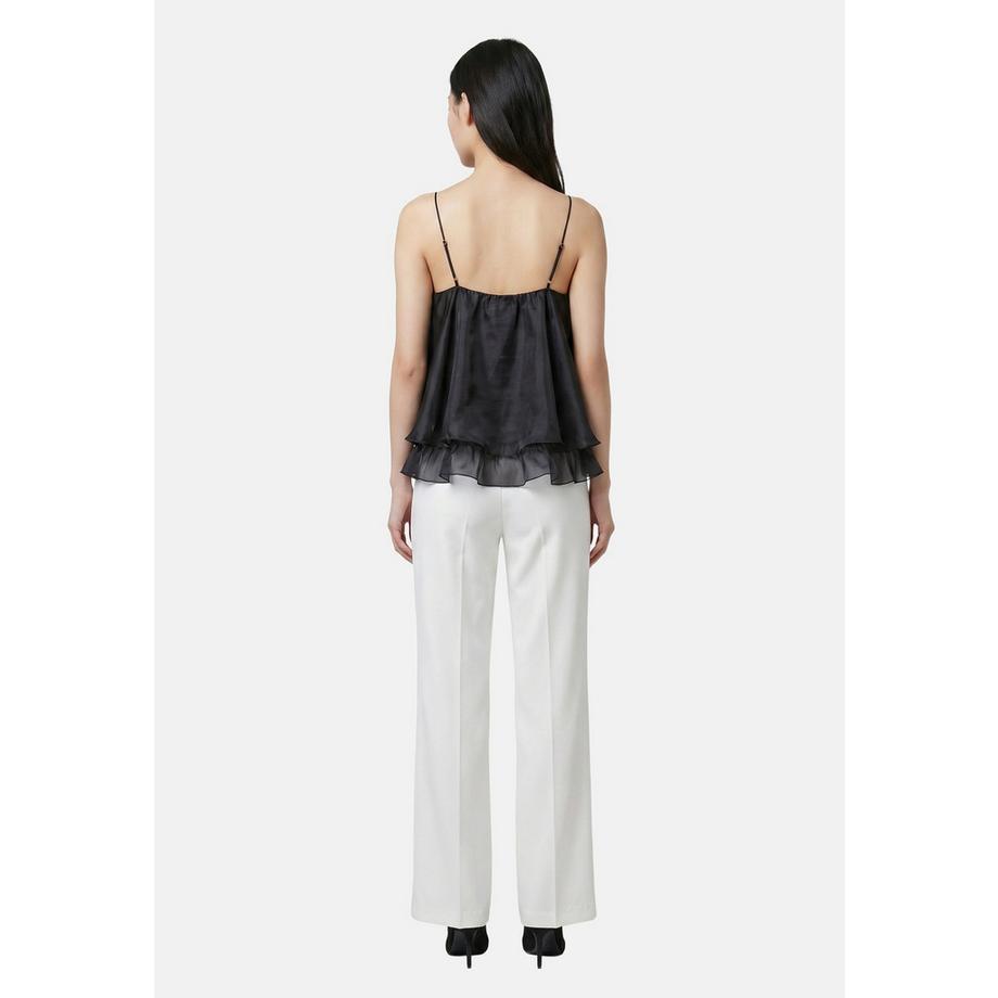 Roberta Rossi Top camisole con volant e decorazioni  