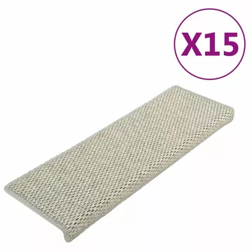 Tapis d'escalier autocollants 15 pcs tissu