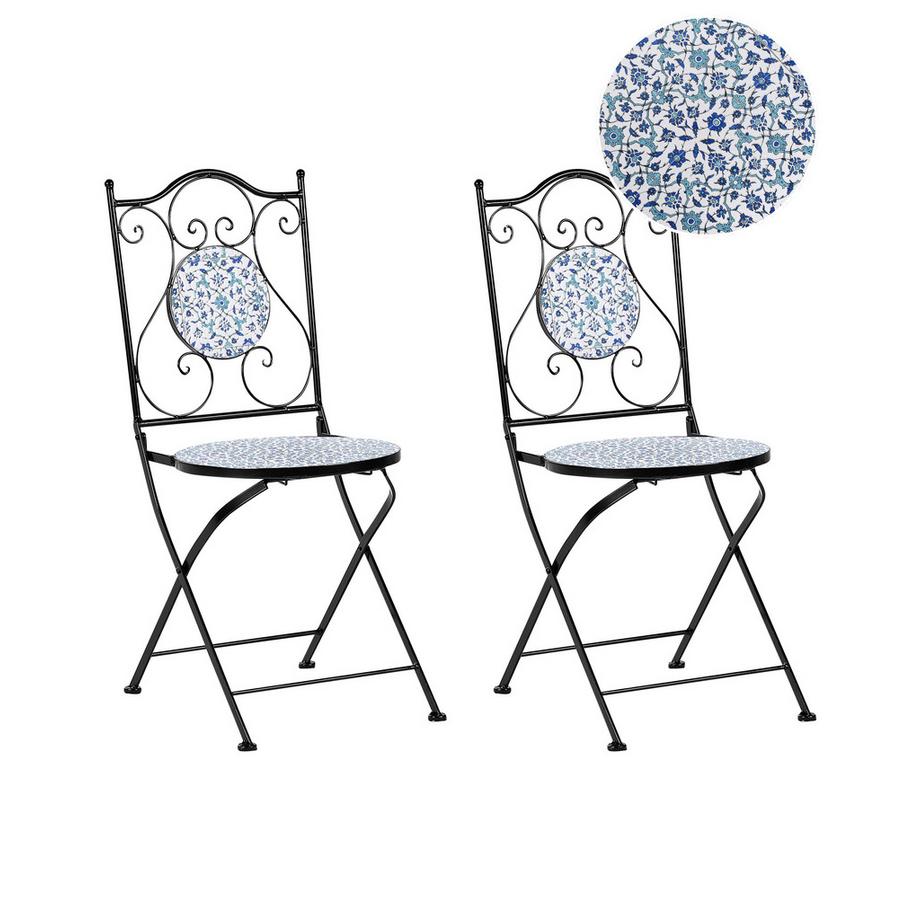 Gartenstuhl 2er Set aus Eisen  CHAPECO