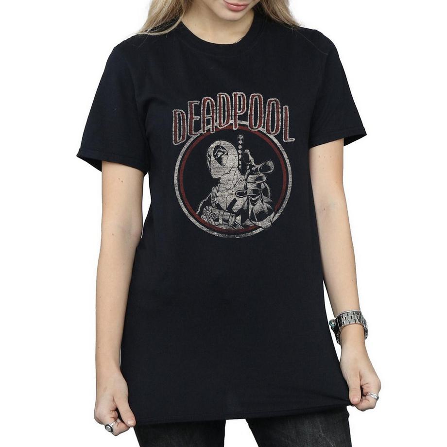 MARVEL Deadpool Distressed Logo T-Shirt  