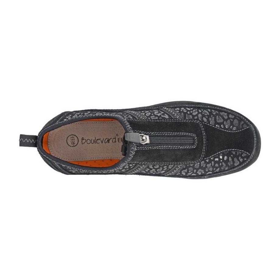 Boulevard de beauté Scarpe Sportive in Pelle Scamosciata con Stampa Animale  