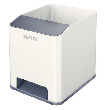 LEITZ Sound Stifteköcher WOW 53631001 perlweiß